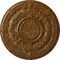 Ekena Millwork Dauphine Ceiling Medallion (Fits Canopies up to 13 1/4"), 33 7/8"OD x 1 3/8"P, Smokey Topaz Crackle CM33DASTC - alternate 1
